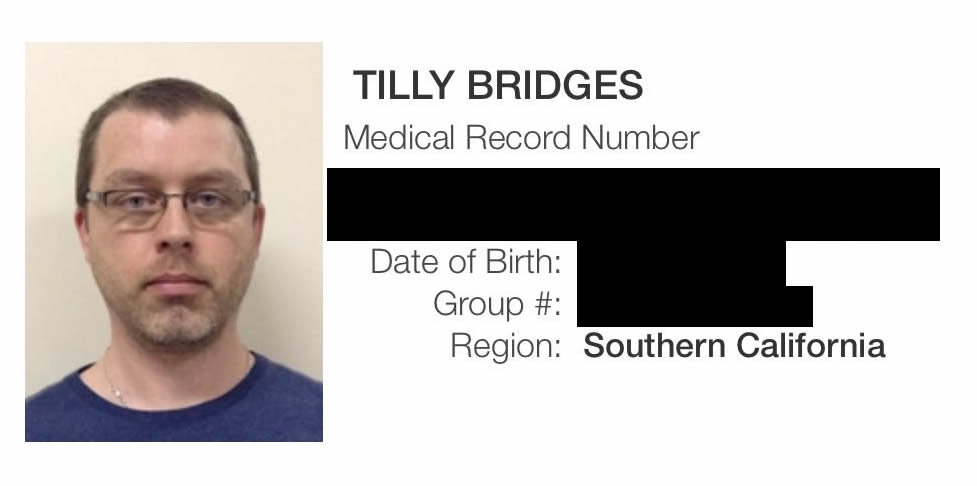 My old virtual insurance card with very sad, dead-eyed egg me