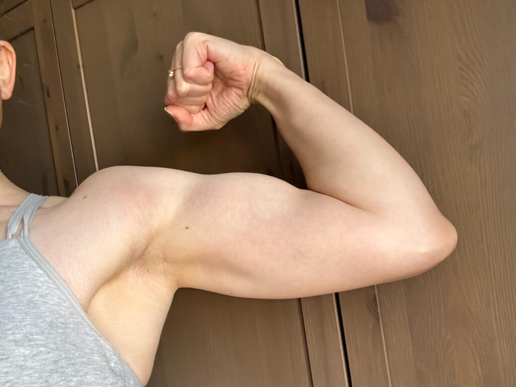 my poppin’ left bicep