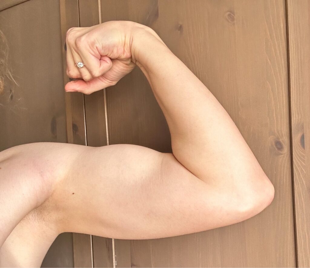 My kinda big flexed left bicep