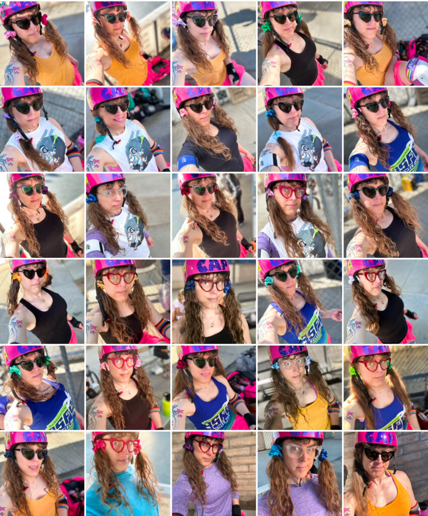 30 selfies of me in my derby gear