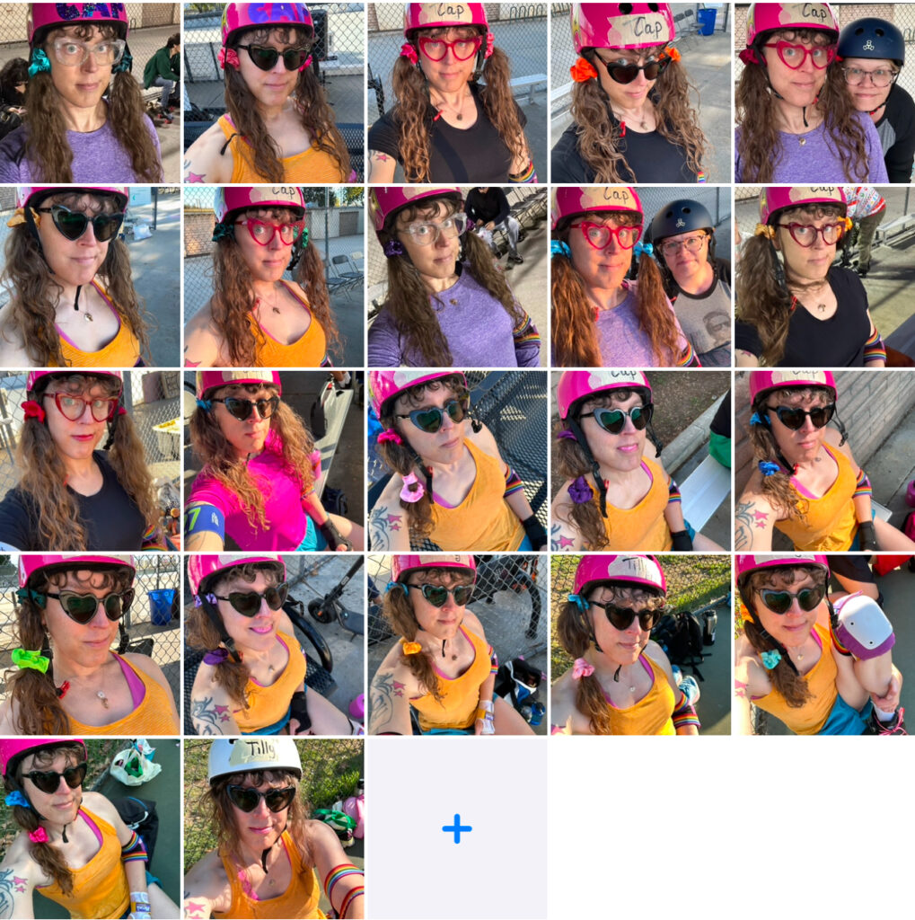 22 selfies of me in my derby gear